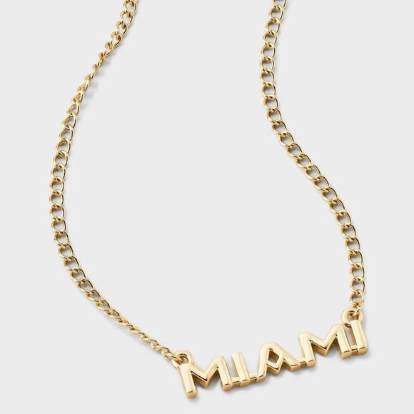 Luv Aj - Bijoux Sport by Luv Aj MLS Gold Plated Brass Namep Gold - Picture 1 of 4